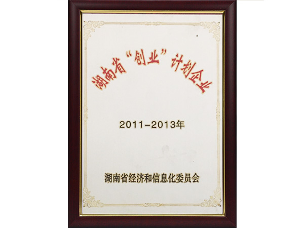 湖南省“创业”计划企业